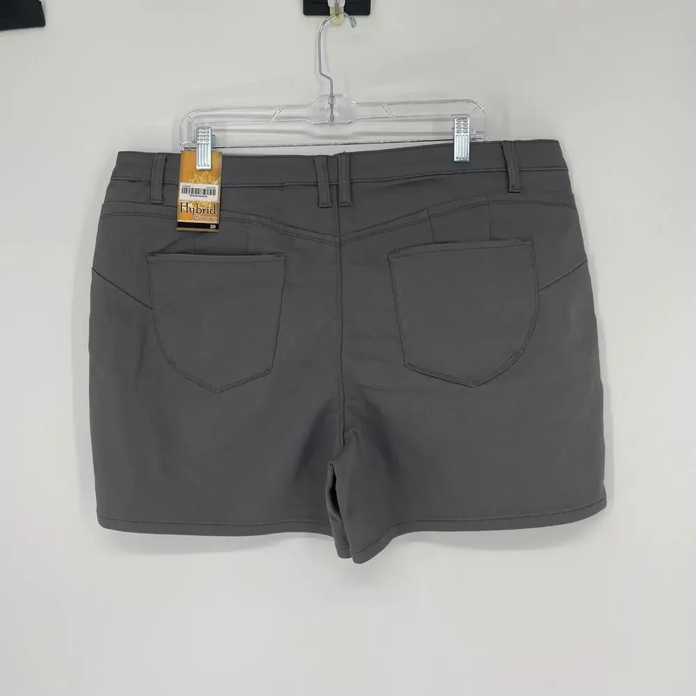Hybrid & Company High Rise Gray Shorts Size 20